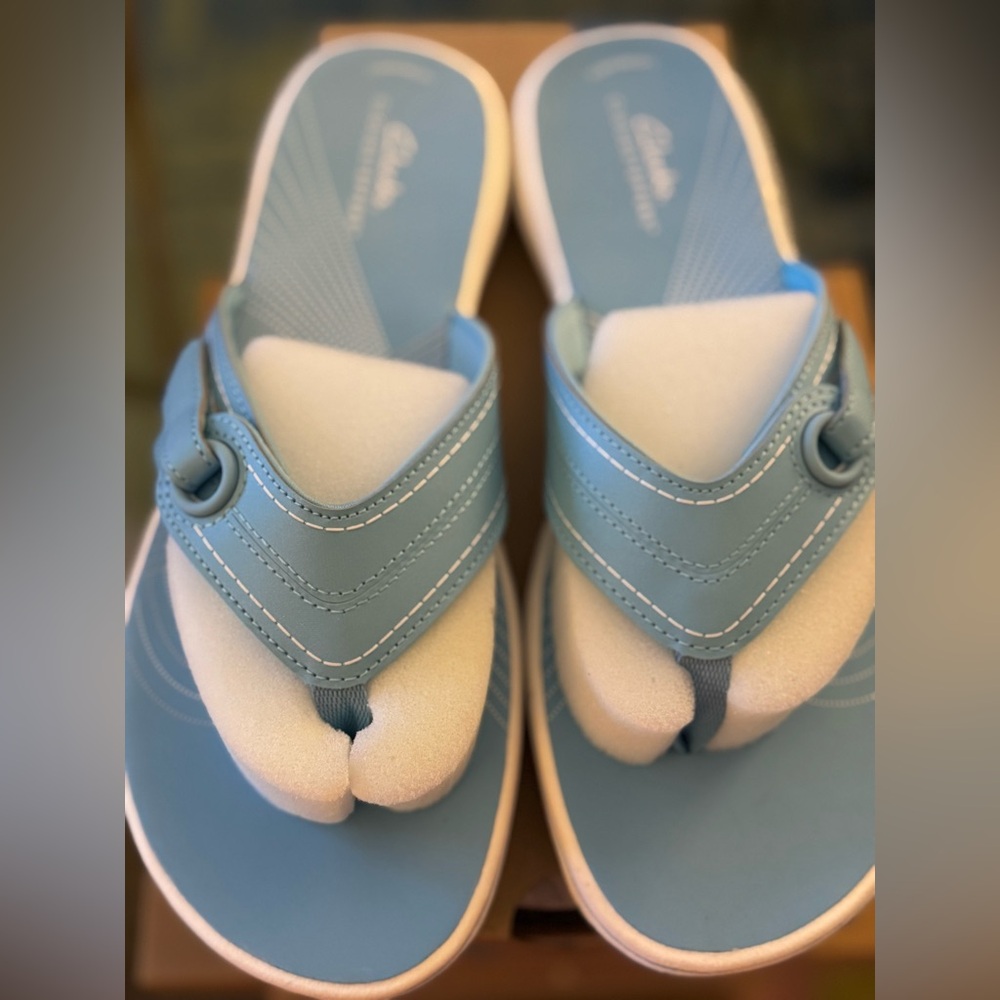 Clarks Sky Blue, Breeze Reyna Sandals